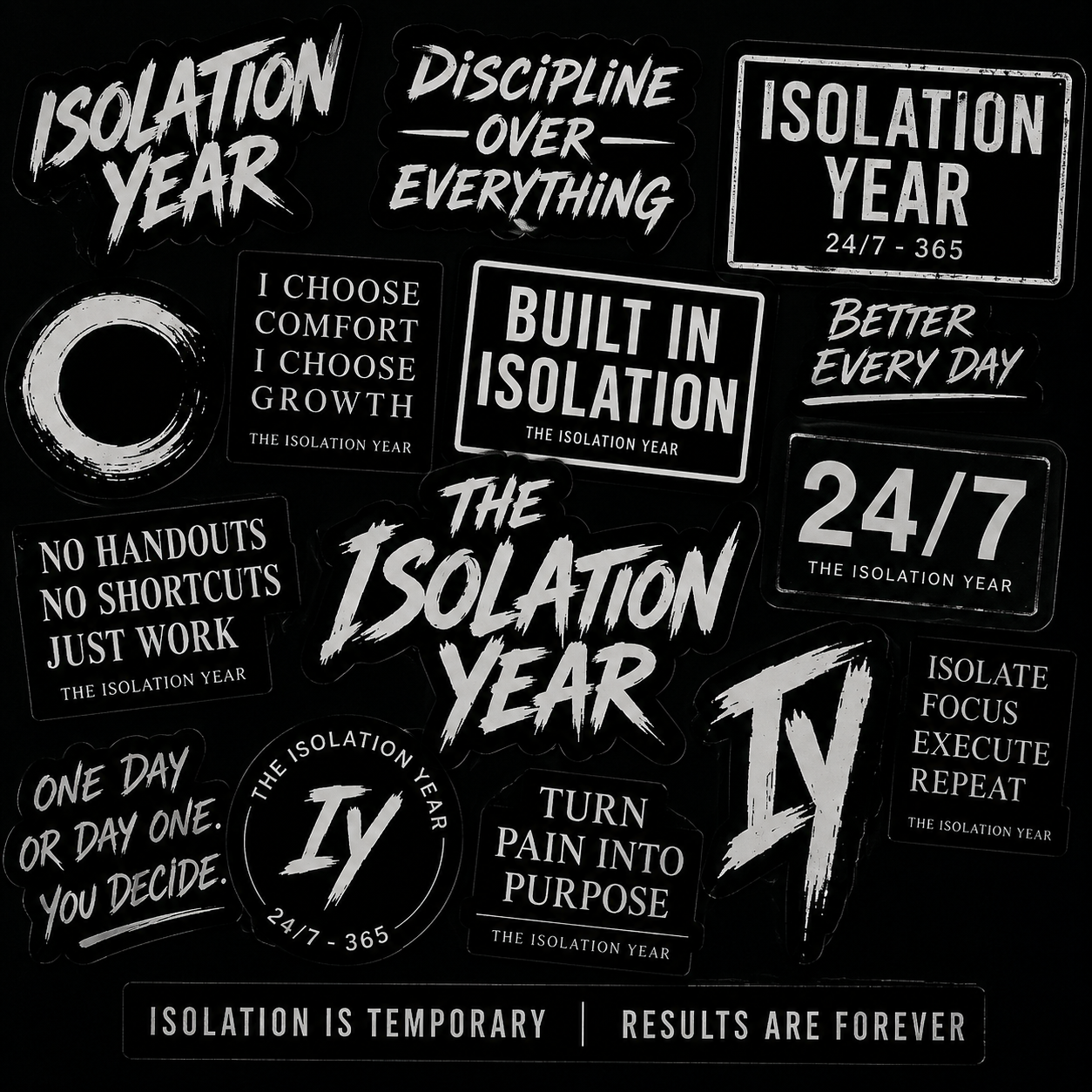 Isolation Year — Mystery Sticker Pack — Drop One